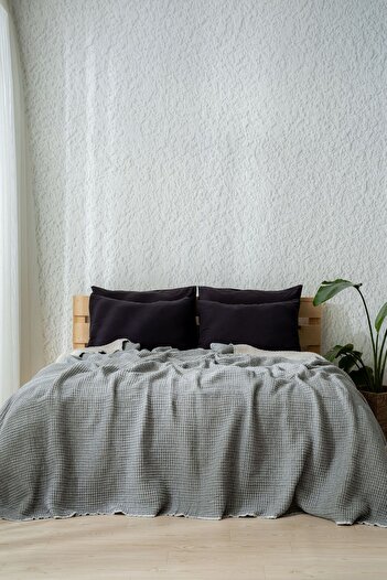 MYLASA HOME Muslin 7 Layer Lira Series Quilt Double Size 240X260Cm (Double-Sided)