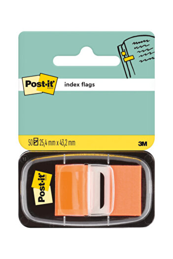 3M Post-It plastic orange index