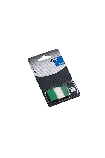 INFO NOTES Info Flags adhesive index 25 x 43 mm green