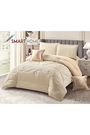 Moon Elegant and classy 6-piece winter fur bedspread