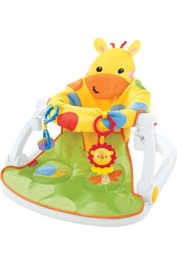 Tiibaby Portable Baby Floor Seat, Giraffe Design 0-18 Months