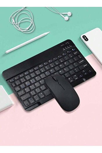 Generic Rechargeable Wireless Keyboard and Mouse Kit Multi-Device Compatible with iOS Android Window