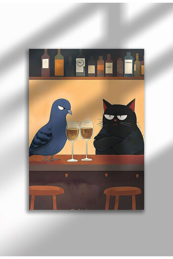 21mxm Black Cat Canvas Print – Digital Artwork on Unframed - Black Cat 19