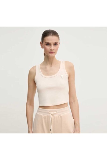 Guess Colette Rib Crop Tan
