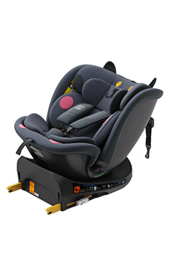 BUF BOOF Car Seat B-Joy DELUXE iSIZE DarkGreyCAT Isofix sleeping position 155 degrees rotating 360 degrees