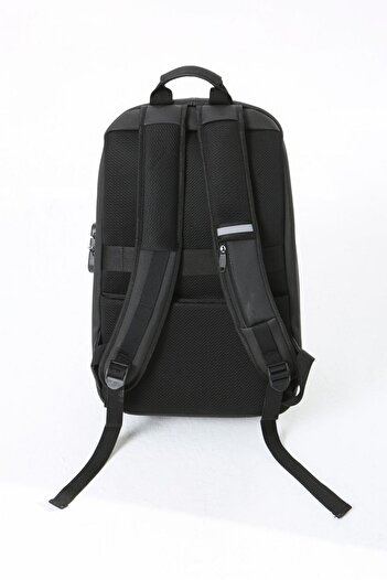 OLDSO Black Hard Shell Waterproof USB Port Combination Laptop & Motorcycle Backpack 17