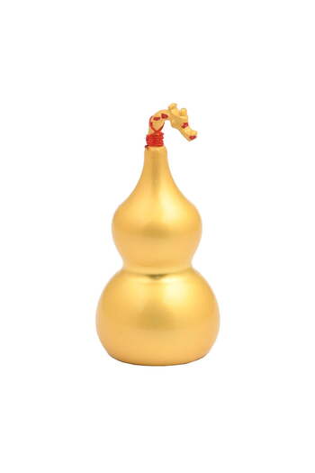 Feng Shui Golden Wu Lou (matte) with dragon