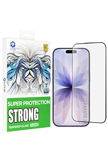 Lito Glass Screen Protector iPhone 17 D+ Max Strong, black