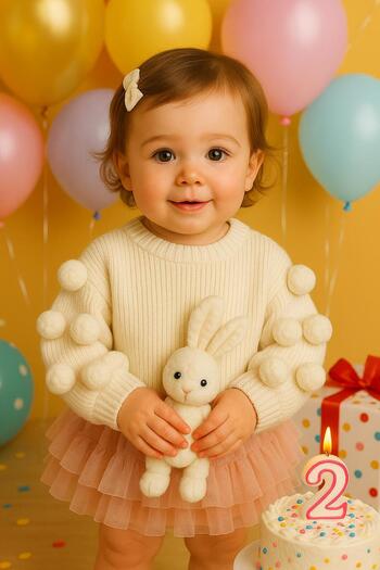 meriç bebe - bütün çocuklar melektir. mrc Pompom Knitwear Sweater