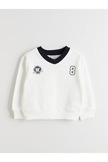 LC Waikiki Sparkling Choices from Shining Store |   V-Neck Girls' Sweatshirt