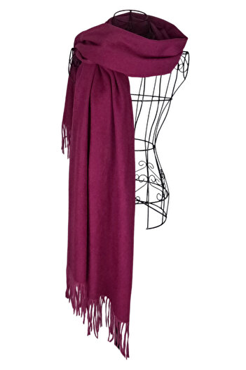 DACSHOP Ladies' scarf uni 24U, 180x70cm, cyclam