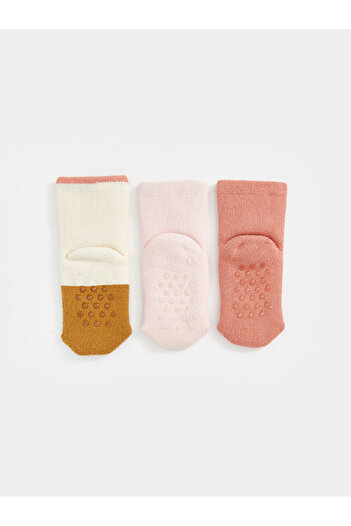 LC Waikiki Printed Baby Girl Socks 3-Piece
