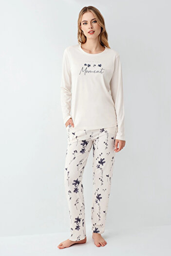 Kocabey 3411-S Women's Long Sleeve Pajama Set