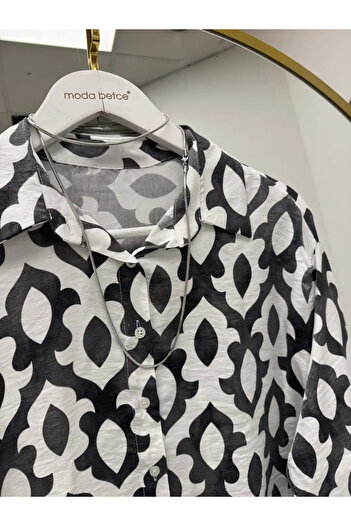 modabetce Silvery Satin Women's Shirt