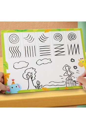 Picodino Wooden Reversible Marker 3D Farm Puzzle for Kids, 7 Pieces
