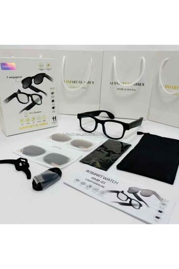 Generic Aimb-G1 Smart Sunglasses Bluetooth-Enabled Outdoor Sports Headset Ai Voice Translation Features