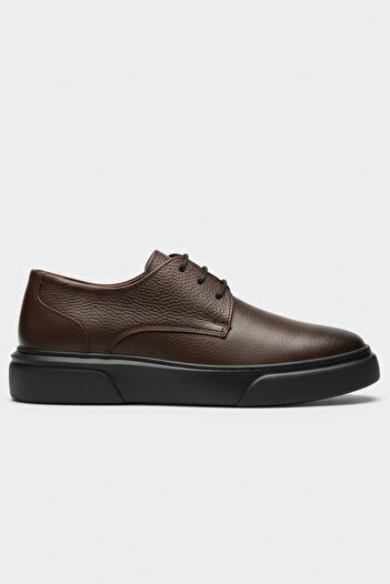LUSIVE Brown 100% Genuine Leather Ultra Comfortable Men's Casual Shoes Luass27Al0050