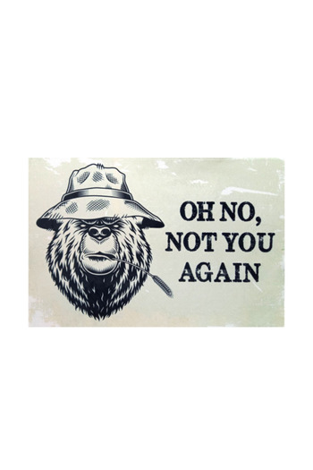 POEM.RO Funny rug - Oh no, not you again