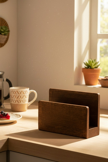 WEYNE Cavine - Wooden Tabletop Napkin Holder