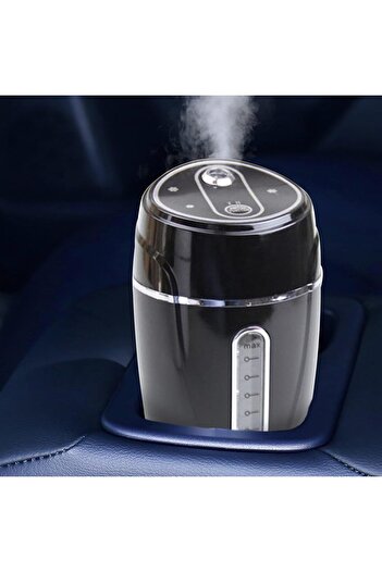 Generic Small air humidifier with adjustable spray levels, black