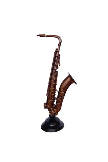 OEM Saxophone decoration, antique gold, H37cm