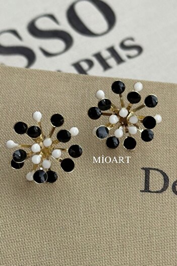 MioArt Enamel Bohemian Vintage Scatter Brooch Earrings