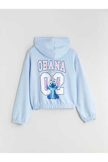 LC Waikiki Hooded Stitch Printed Girls' Tracksuit Set
