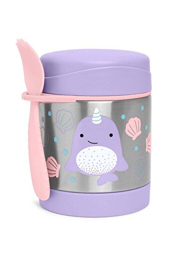 Skip Hop Zoo Food Jar - Narwhal - Vacuum-Insulated Kids Food Container