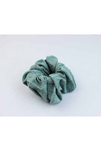 İLKYAZ Soft Fabric Rubber Buckle Bagel Buckle - Nile Green