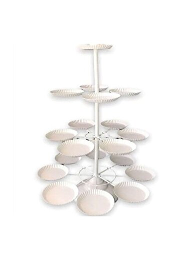 OEM 3-Tier White Metal Stand