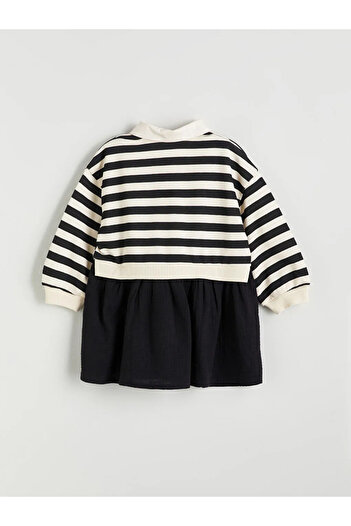 LC Waikiki Baby Collar Long Sleeve Girl's Dress