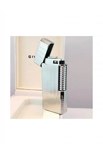 Givenchy Luxury lighter 3033, metallic, flint ignition, unisex, made in Japan