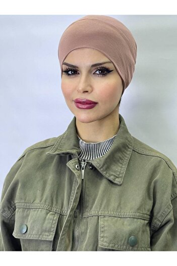 ALDAİR Hijab Elastic Non-Slip Seamless Snap-On Marine Cap Practical Bonnet