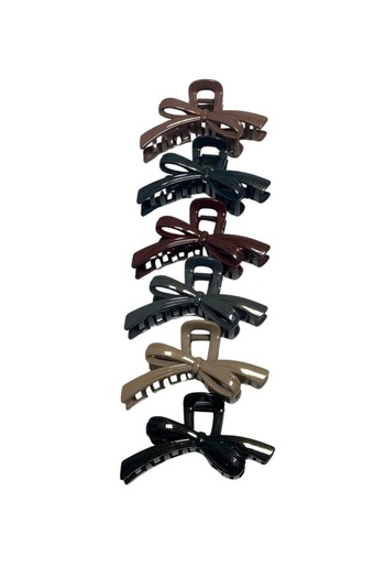 ZAYA 6-piece large latch clip set in various colors and shapes