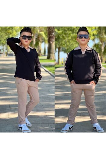 KOKOŞ BEBEK Stylish & Classy Children's Suit for Elders – Decorated Design - Age 5/14 - 31489