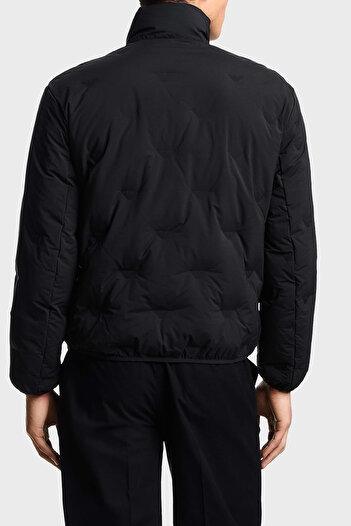 Emporio Armani With Logo Regular Fit Stand Collar Coat Men's Coat Em003045 Af18232 Uc001