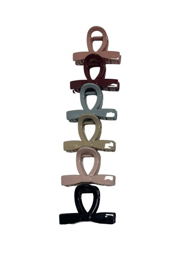 ZAYA 6-Piece Large Latch Clip Set in Assorted Colors