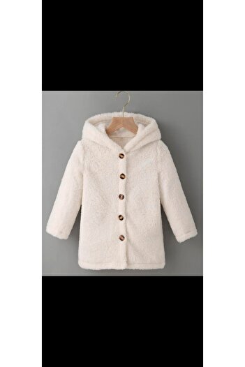 Modayazar Hooded Zippered Welsoft Plush Jacket