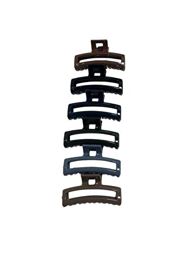ZAYA 6-Piece Large Latch Clip Set in Assorted Colors and Shapes