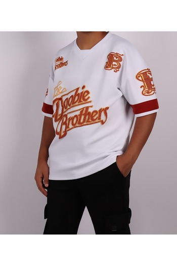Red Planet Oversize T-Shirt with Stylish Prints