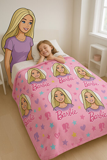 Barbie Licensed Blanket 150X200 cm – Ultra Soft – Made in Turkey
