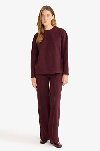 DeFacto Straight Fit Elastic Waist Thessaloniki Fabric Trousers E8435Ax25Au