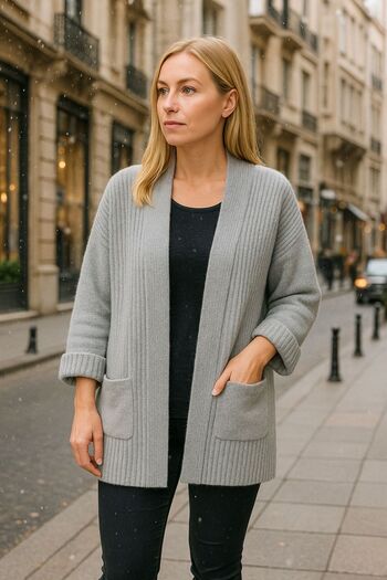 citycenterfashion Women's Thick Knitted Soft Yarn Cardigan Cty-Cnd-11397