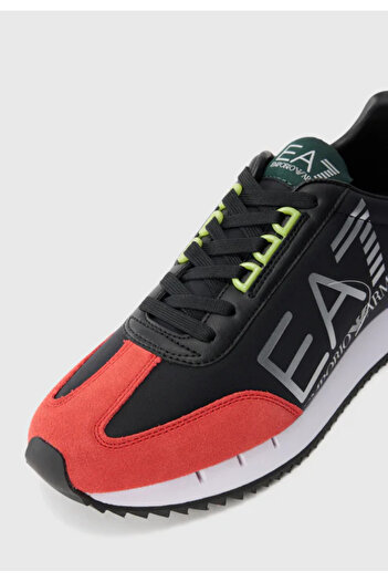 EA7 Unısex Kalın Rahat Taban Logo Desenli Süet Detaylı Çok Renkli Sneaker 7X000541 AF18609-MZ329