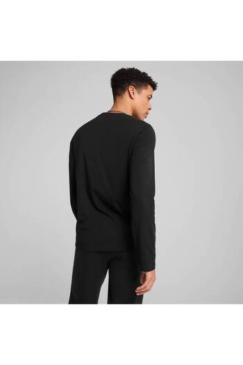 Puma Blouse Ess No. 1 Logo Longsleeve Tee, Black, Men