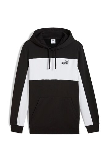Puma Hood Ess Block Hoodie Fl, Black, Men