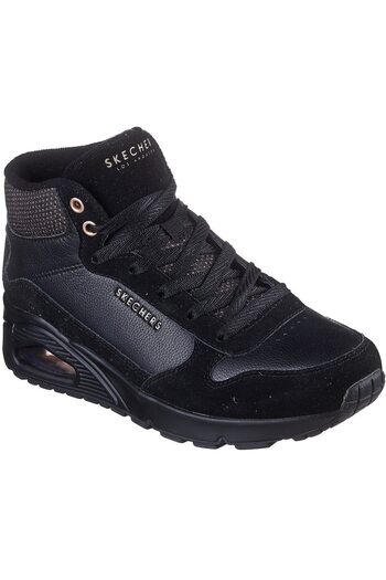 SKECHERS Boots Uno - Stacre Shine, Black, Unisex