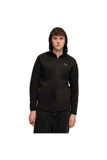 Puma Hood Evostripe Fz Hoodie Dk, Black, Men