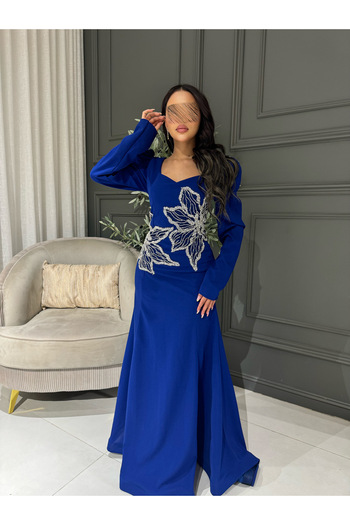 VİVİ Blue evening dress
