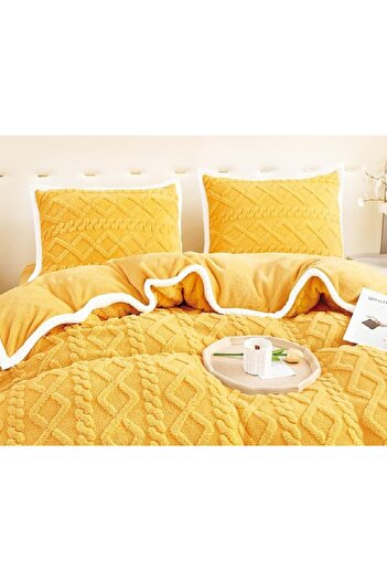 CHIRASO CHIRASO Bedding, COCOLINO, Knitted Pattern, Classic Sheet 220x230 Duvet Cover 200x230 2 Pillowcases